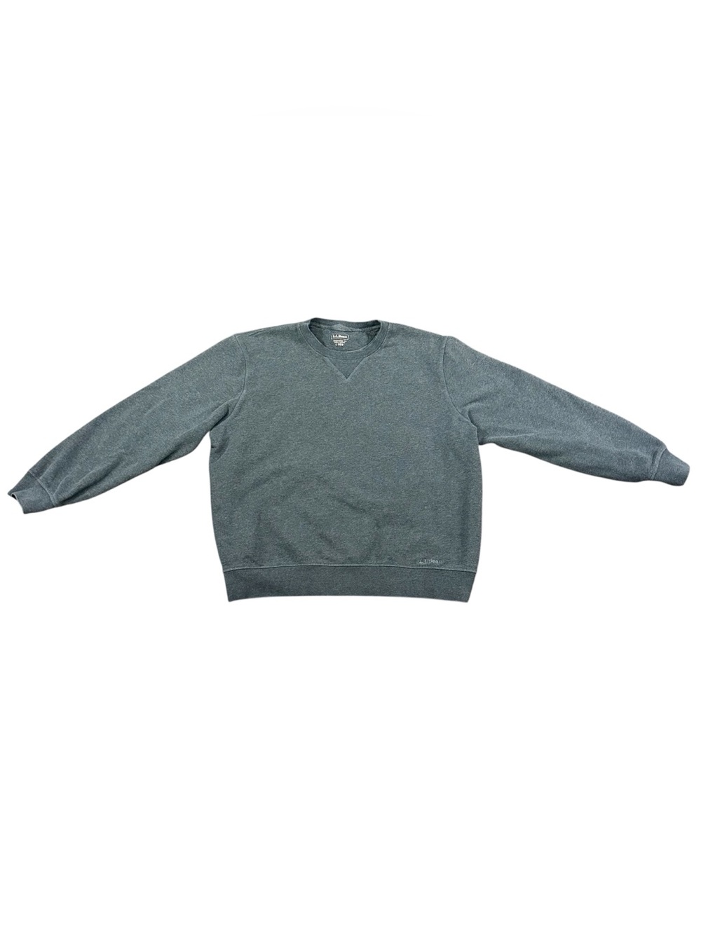 L.L. Bean Men’s Large Gray Crewneck Sweatshirt Traditional Fit Fleece Pullover